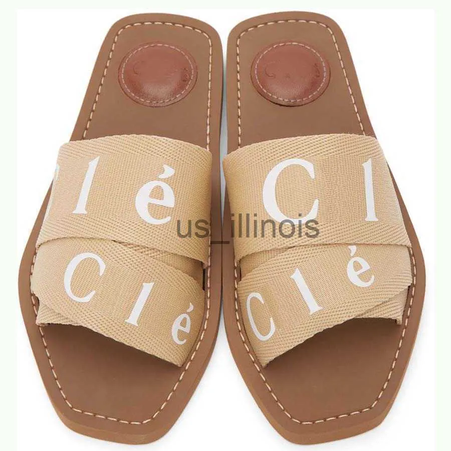 Slippers designer pantoffels sliders slippers sandalen houtachtige platte muilezel De Maisons O-signatuur siert de binnenzool Het gemakkelijke slipon-ontwerp maakt deze platte su J230614