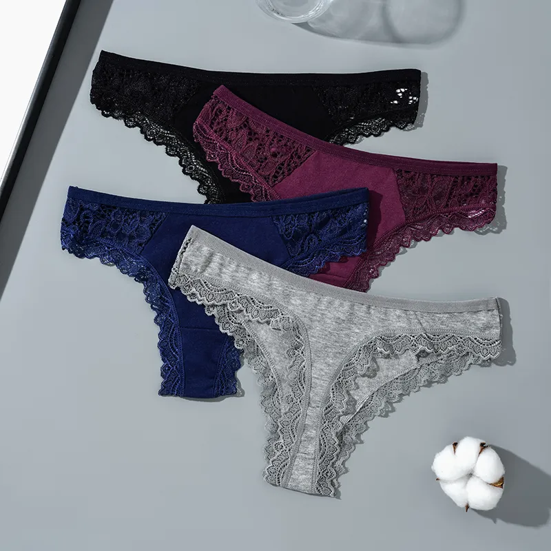 Floral Lace Cotton Panties Set Back For Women Comfortable And Sexy