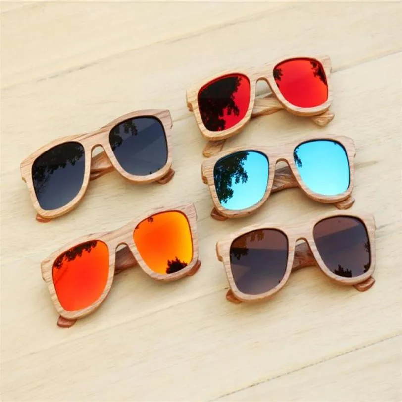 handmade nature wood sun glasses bamboo wooden sunglasses wooden sunglasses Polarized sunglasses Fashion highend bamboo glasses U3214q