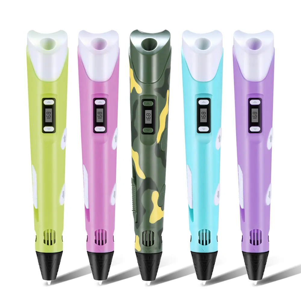Wholesale of second-generation 3D printing pens, 3D brushes, children's DIY toys, 3D printing pen sets by factories