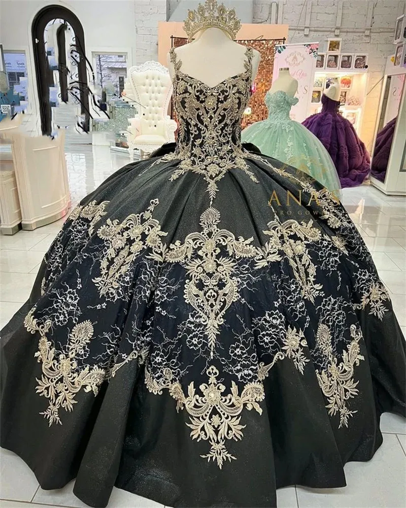 Girls' Gold Appliques Quinceanera Ball Gown Satin Lace-Up Back Dress from  Dhgate Quinceanera Dresses - price 442.43