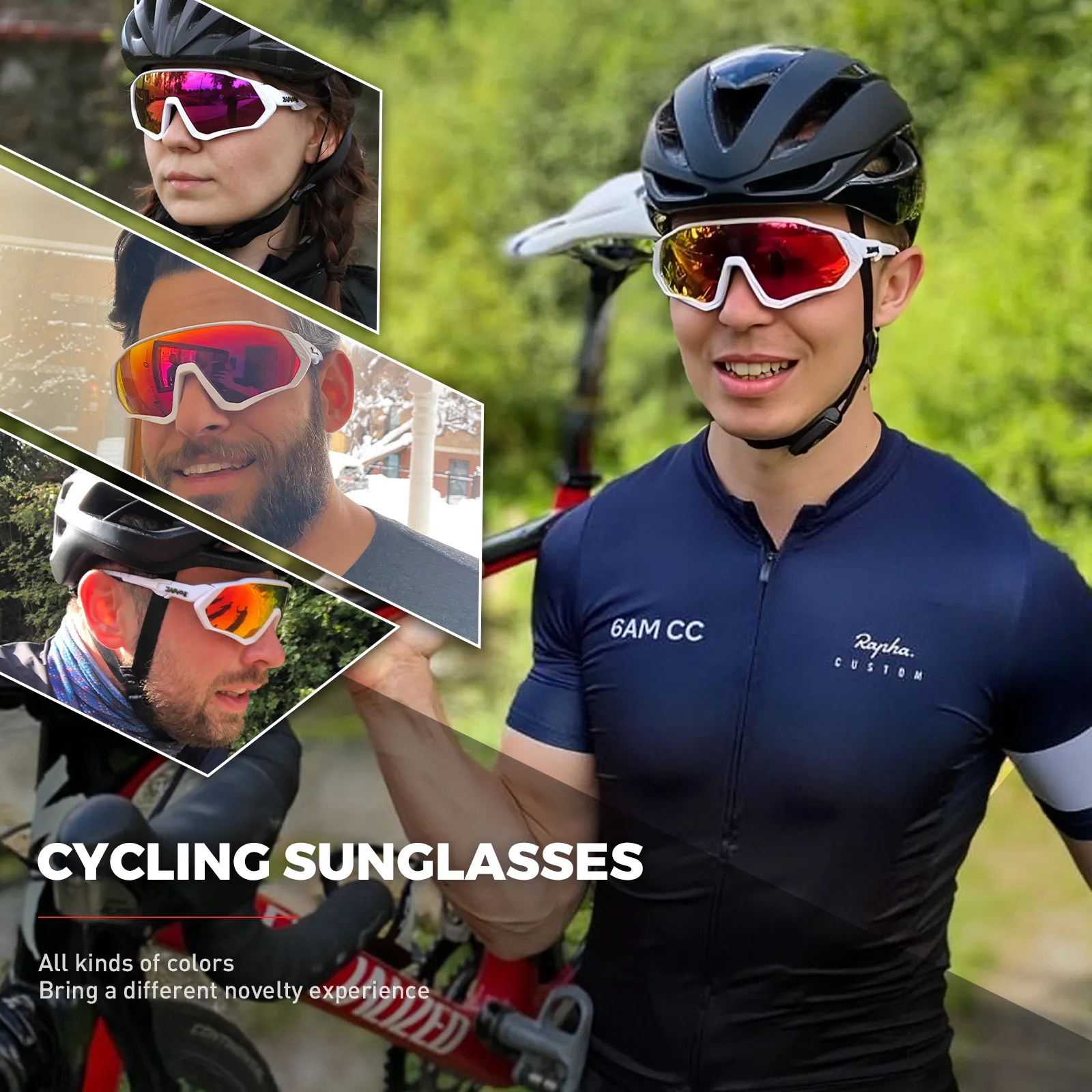 Outdoor Eyewear Brand Mountainee Cycling Sunglasses Men Women Road