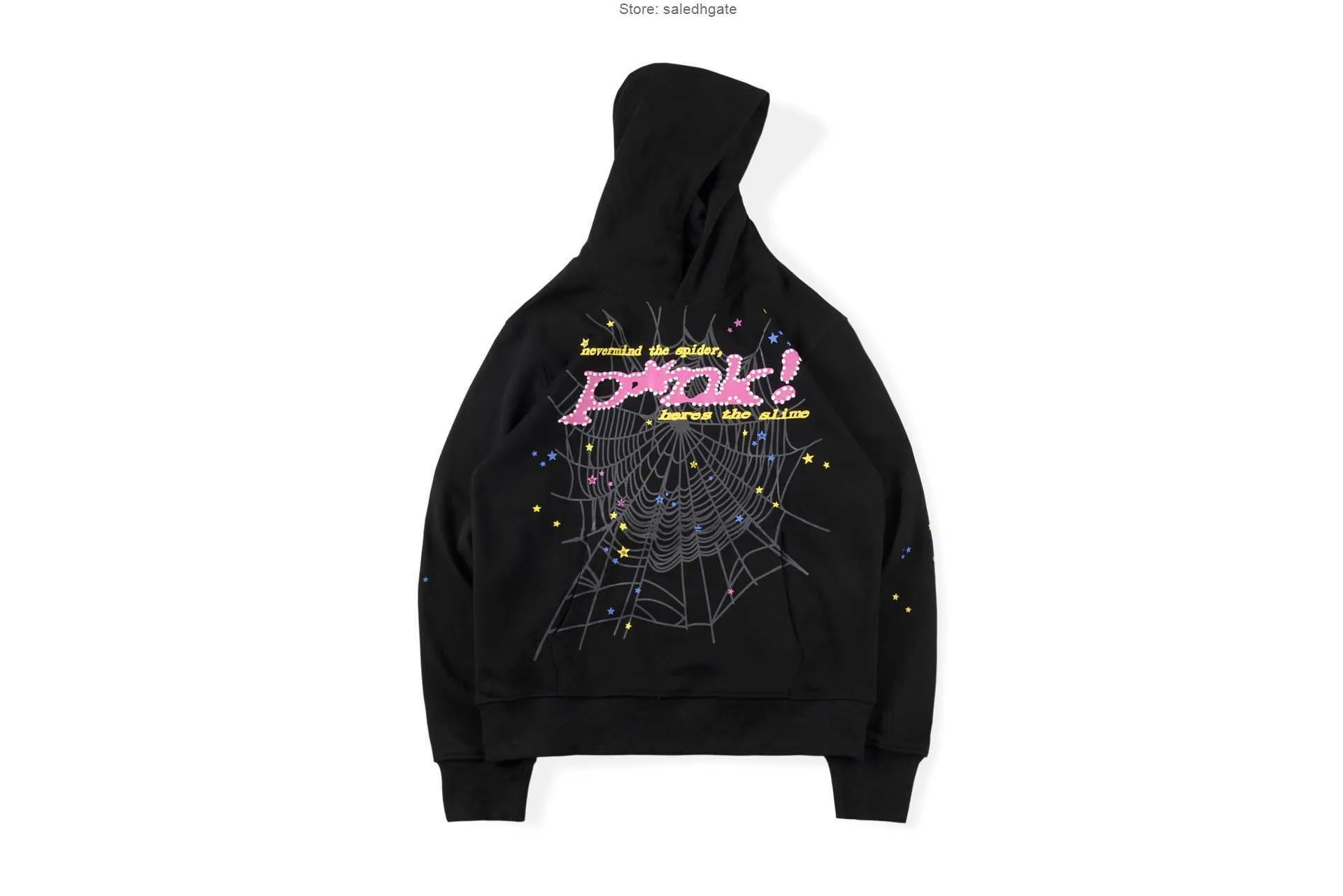 Sp5der Hoodie Worldwide Young Thug Heren Hoodies Sweatshirt Spider Trainingspak Web Pullover 555555 Joggingbroek High Street Fashion Hooded sweater Broek Set J5PP