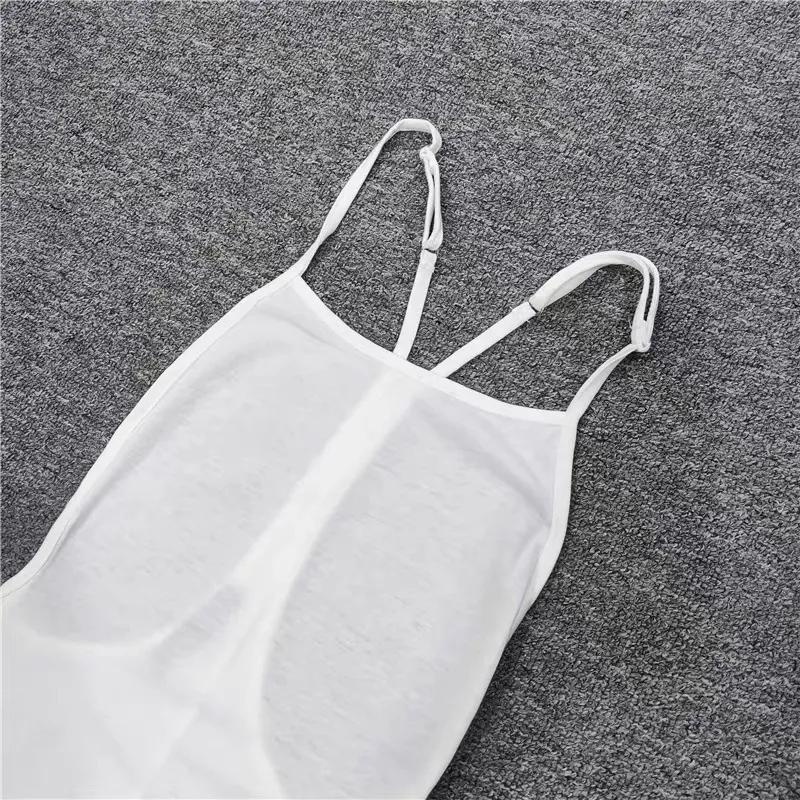 Racerback Slip Dress White Knitted Summer Mini... From Shunlifacai669,  $15.68 In Bulk | DHgate.Com