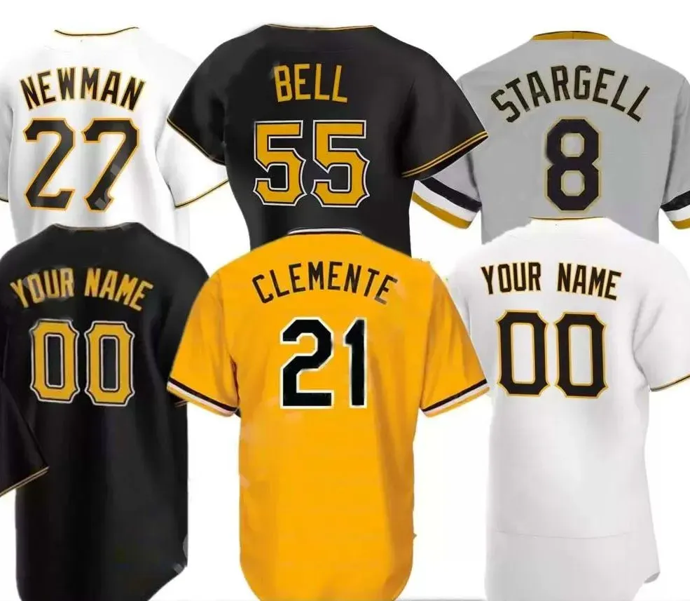 Personnalisé S-5XL Pittsburgh 21 Roberto Clemente maillots 44 Kevin Kramer 29 Chris Archer hommes femmes Socrates Brito jeunesse Pirates maillot de baseball