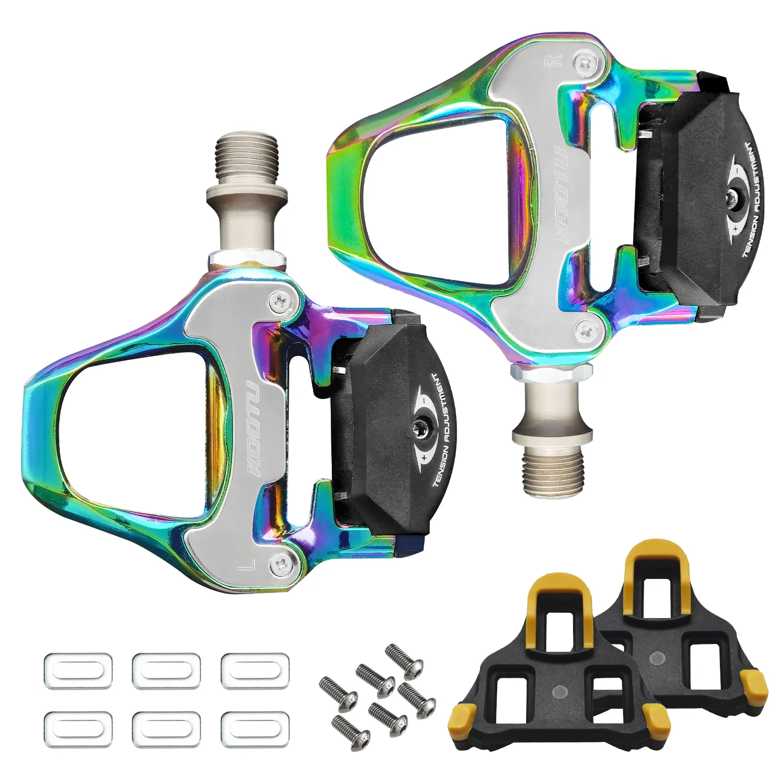 Bike Pedals KOOTU bicycle racing professional pedal MTB road lock parts suitable for with system clamp 230614