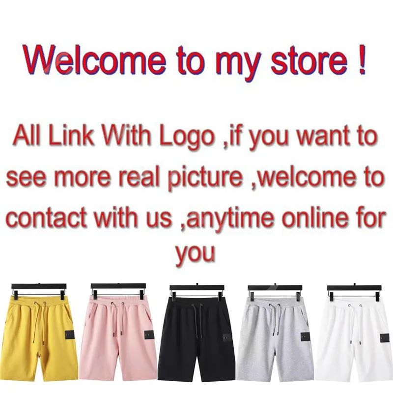 Hoge kwaliteit designer nieuwe herenshorts zomermode high-appearance katoen casual strand damesshorts geborduurd letterpictogram licht luxe losse delicate shorts