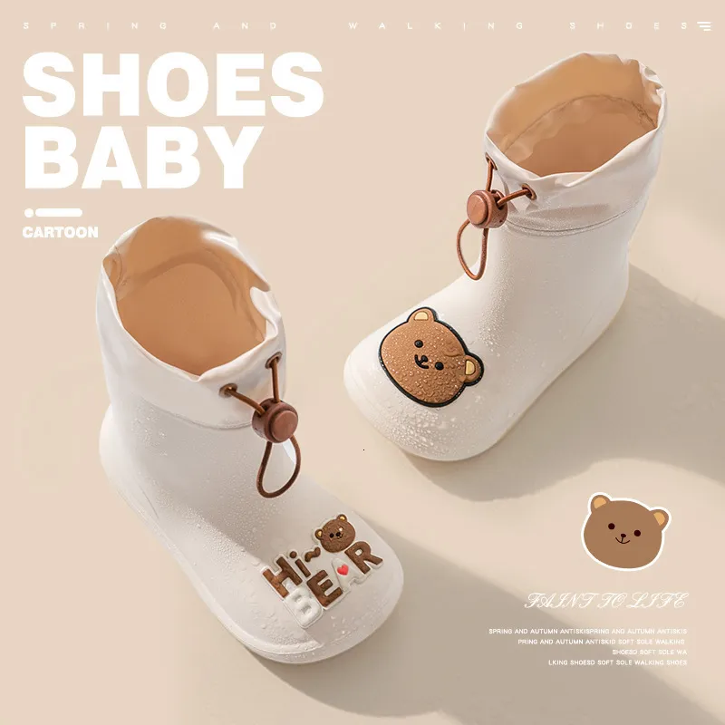 Botas EVA Leves Quentes Crianças Sapatos de Água Antiderrapantes Tênis de Bebê Cartoon Crianças Botas de Chuva Infantil Impermeável 230614