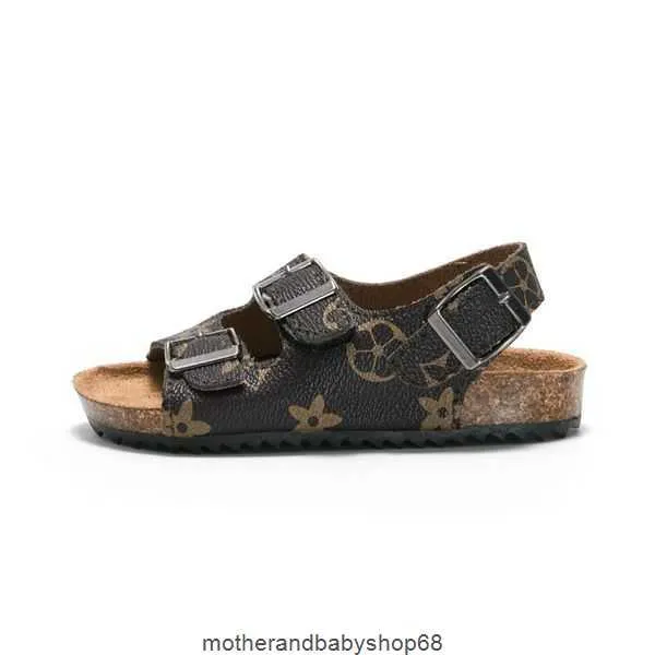 Kinder Kleinkind Kindergrößen Pu Leder Sandalen Jungen Mädchen Jugend Sommerschuhe Flache Sandale Anti Rutsch Strand Bad Outdoor Laufen Rutschen Slipper Eur