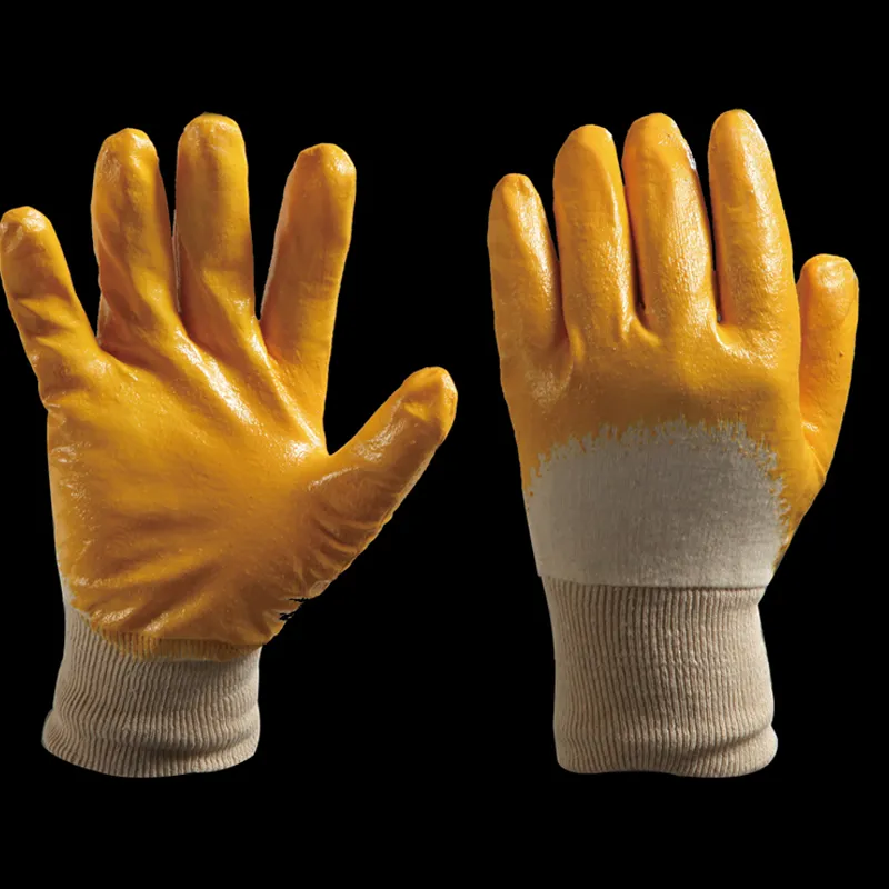 Labor protection gloves Cotton cloth three quarters nitrile gloves quality assurance