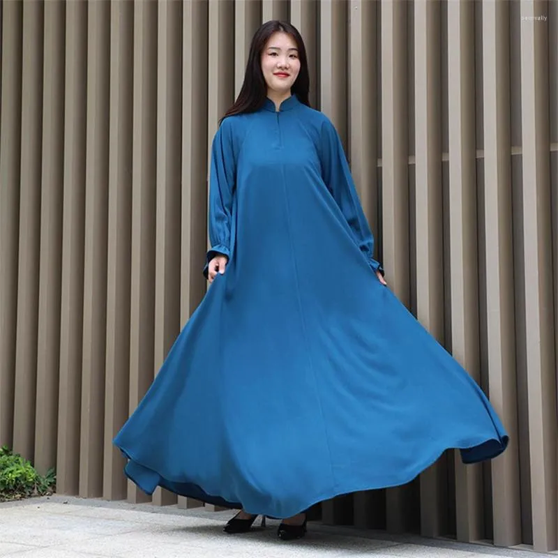 Odzież etniczna Kobiety Abayas Eid Ramadan Modlitwa szata Muzułmańska solid kaftans islam tradycyjne sukienki longue dubai indyka luźne kaftan femme