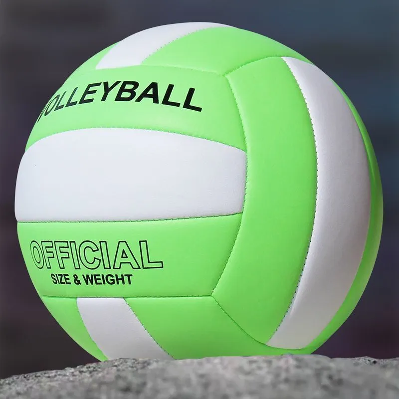 BYAOSUN Pallavolo Morbida Taglia 5 – Verde/Rosa Per Spiaggia E Palestra