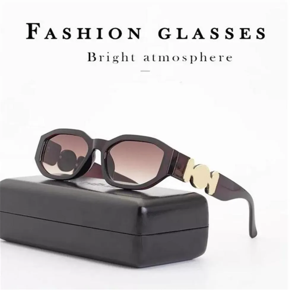 Sommar solglasögon man kvinna unisex modeglasögon retro liten ram design uv400 5 färg valfritt 6294923240h