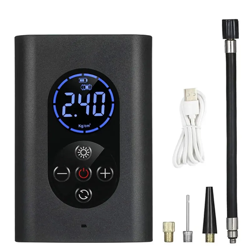 Car Air Compressor Mini Portable Wireless Digital Electric Inflator Pump Inflatable for Auto Motorcycle Bicycle Tire Tyre Balls-1