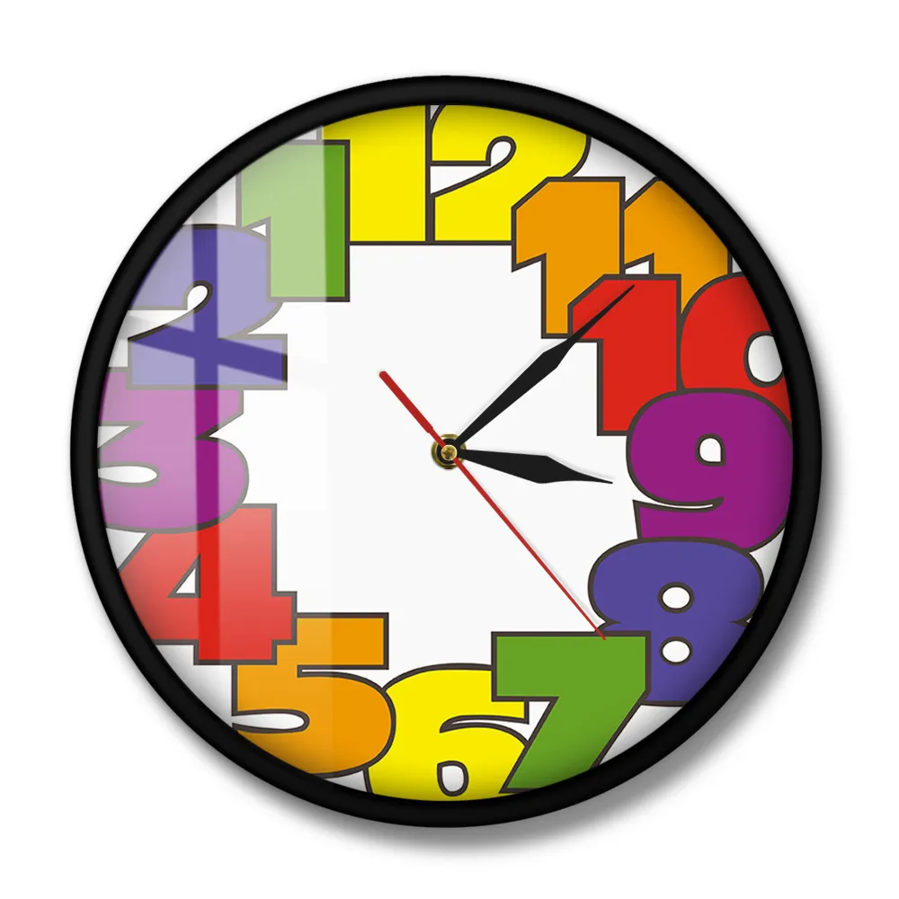 Desk Table Clocks Big Numbers Backwards Wall Clock Modern Home Decor