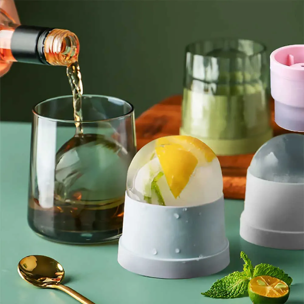 Novo molde de cubo de gelo de bola redonda removível diy criativo suco de sorvete fazer molde de cubo de gelo para casa ferramenta de barra utensílios de cozinha acessórios