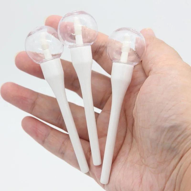 ClearLips 6ml/10ml: Lollipopvormige lipglosscontainer met kwastapplicator - Draagbaar, hervulbaar Hygiënisch Efqrk