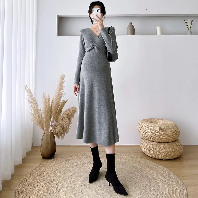 Knitted Maternity & Nursing Dress with Pockets | Seraphine