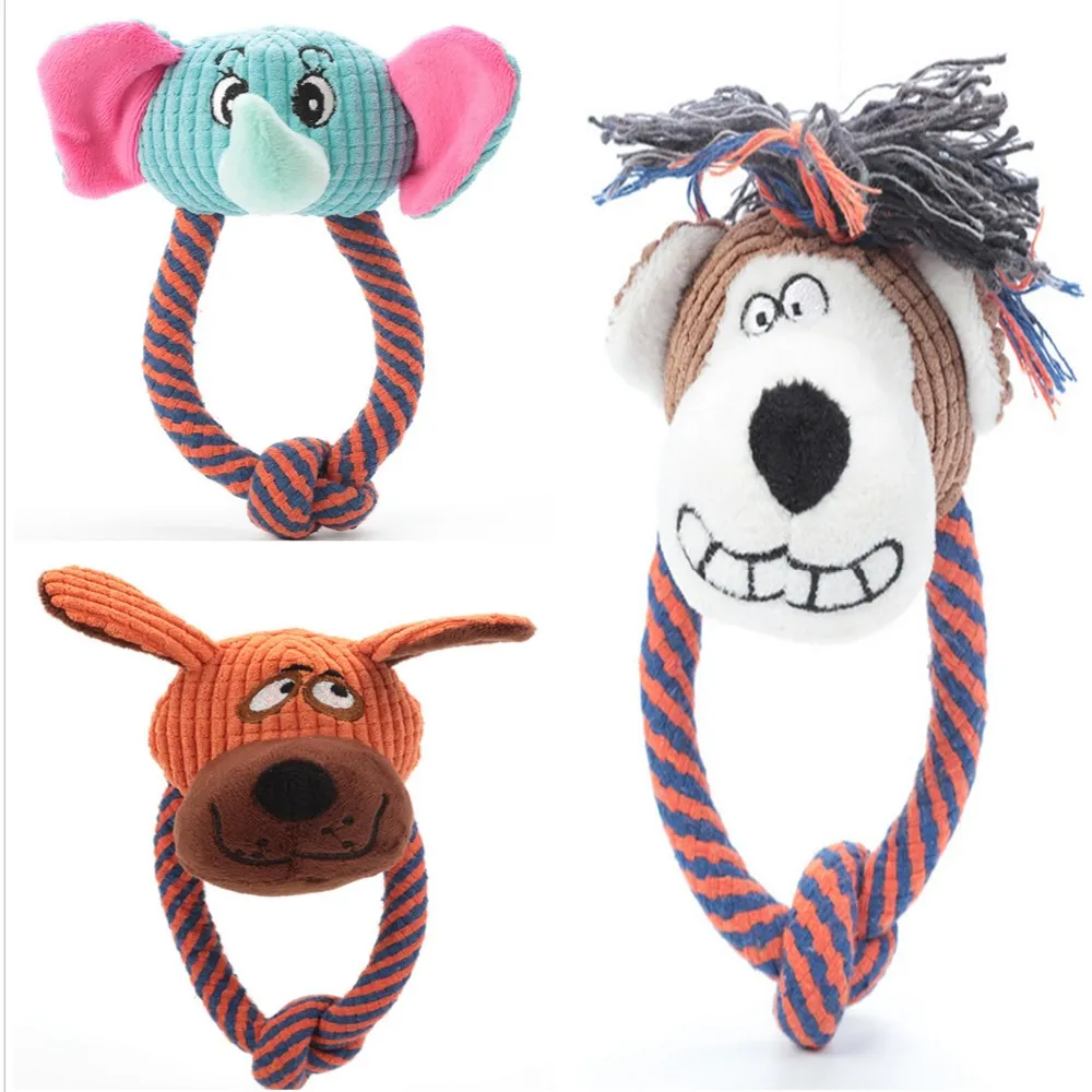 Dog do żucia zabawki dla małych średnich psów Odporne na ukąszenie psa Squeaky Elephant Toys Interactive Squeak Puppy Piebie Pets