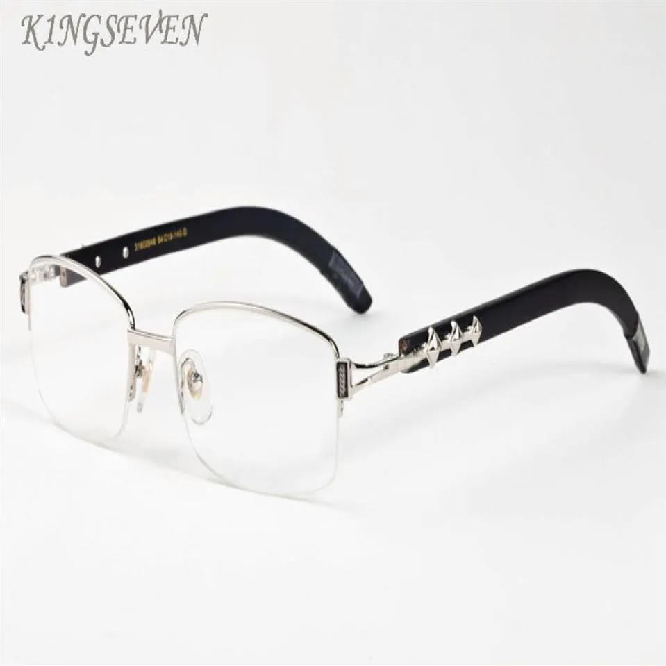 popular lunette sunglasses for women retro half frame bamboo wood sunglasses full frame silver gold mental alloy frame gray black 2217