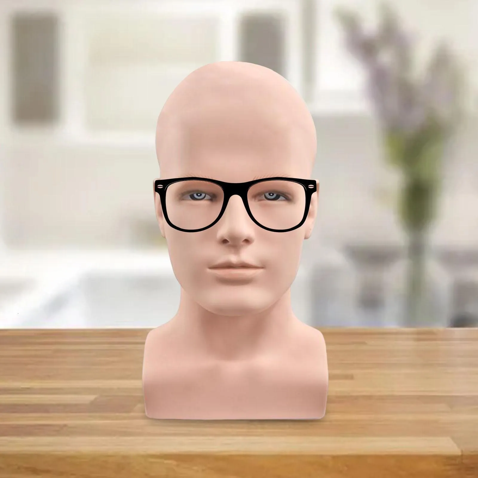 Realistic Male Mannequin Head – Fiberglass Display Model For Hats