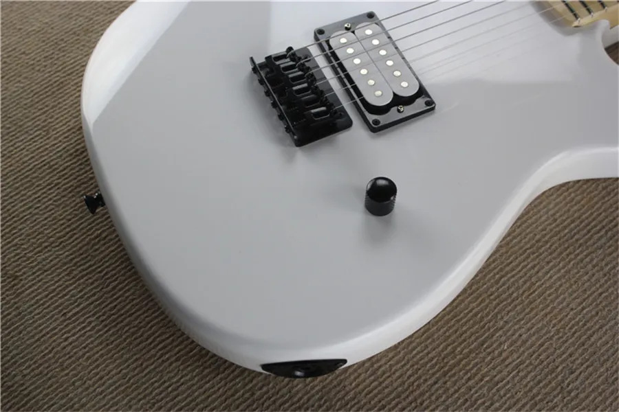 DHgate.com:White Maple Electric Guitar with Humbucker Pickup