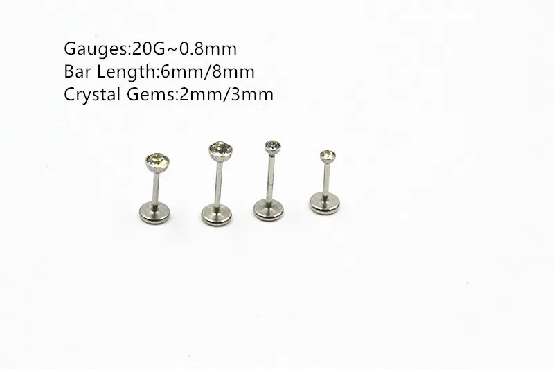 Thin 2024 labret stud