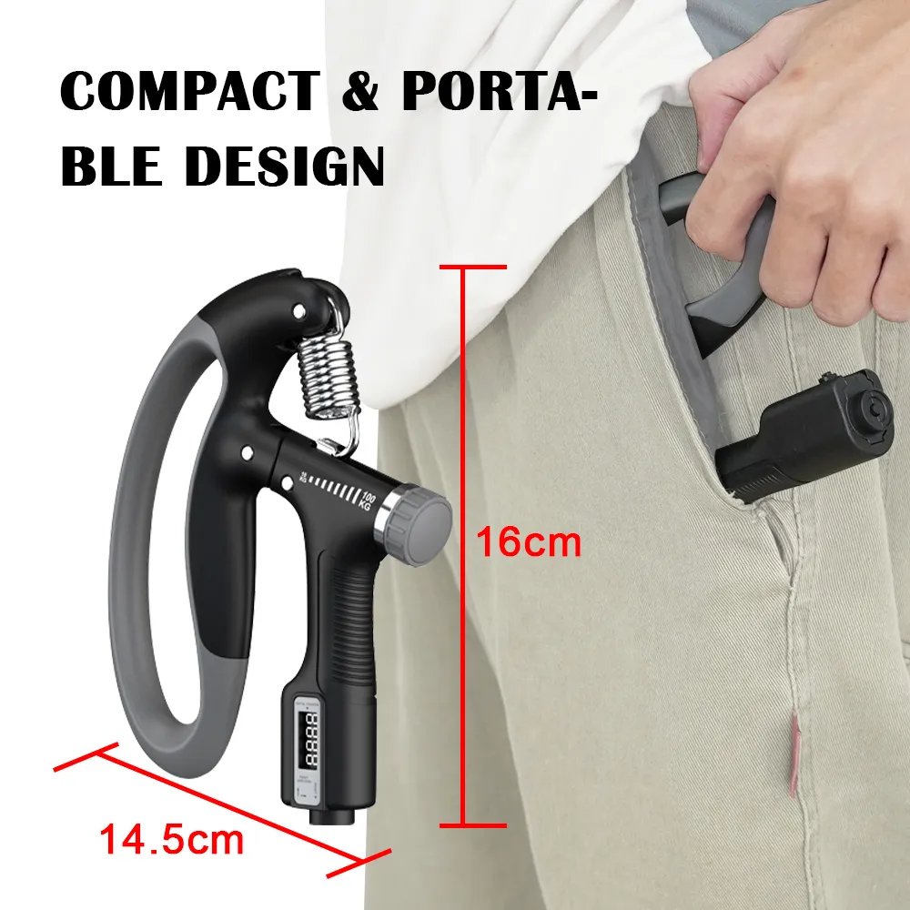 Hand Grip 10 Kg-100 Kg Regolabile Avambracci Attrezzi Allenamento