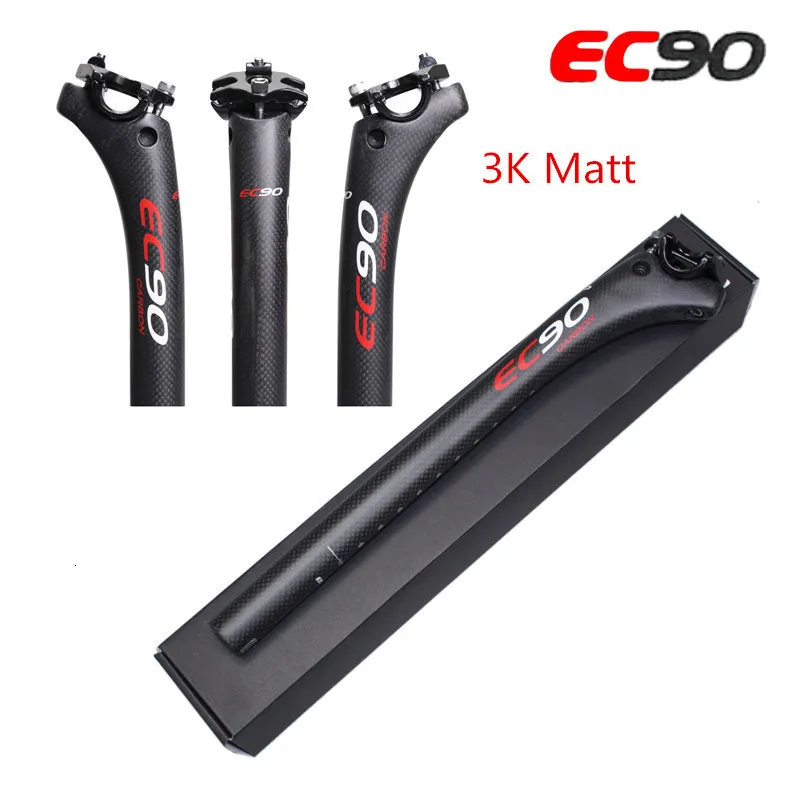 Велосипедные стебли EC90 Полный углерод MTB Seatpost Seat Tube Road Bicycle Seatpost Mountain 272 308 316350400 мм 230614