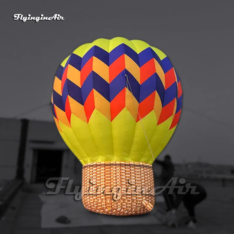 Incroyable grande réplique gonflable colorée de ballon à air soufflé par air de ballon de feu de publicité pour l'exposition extérieure