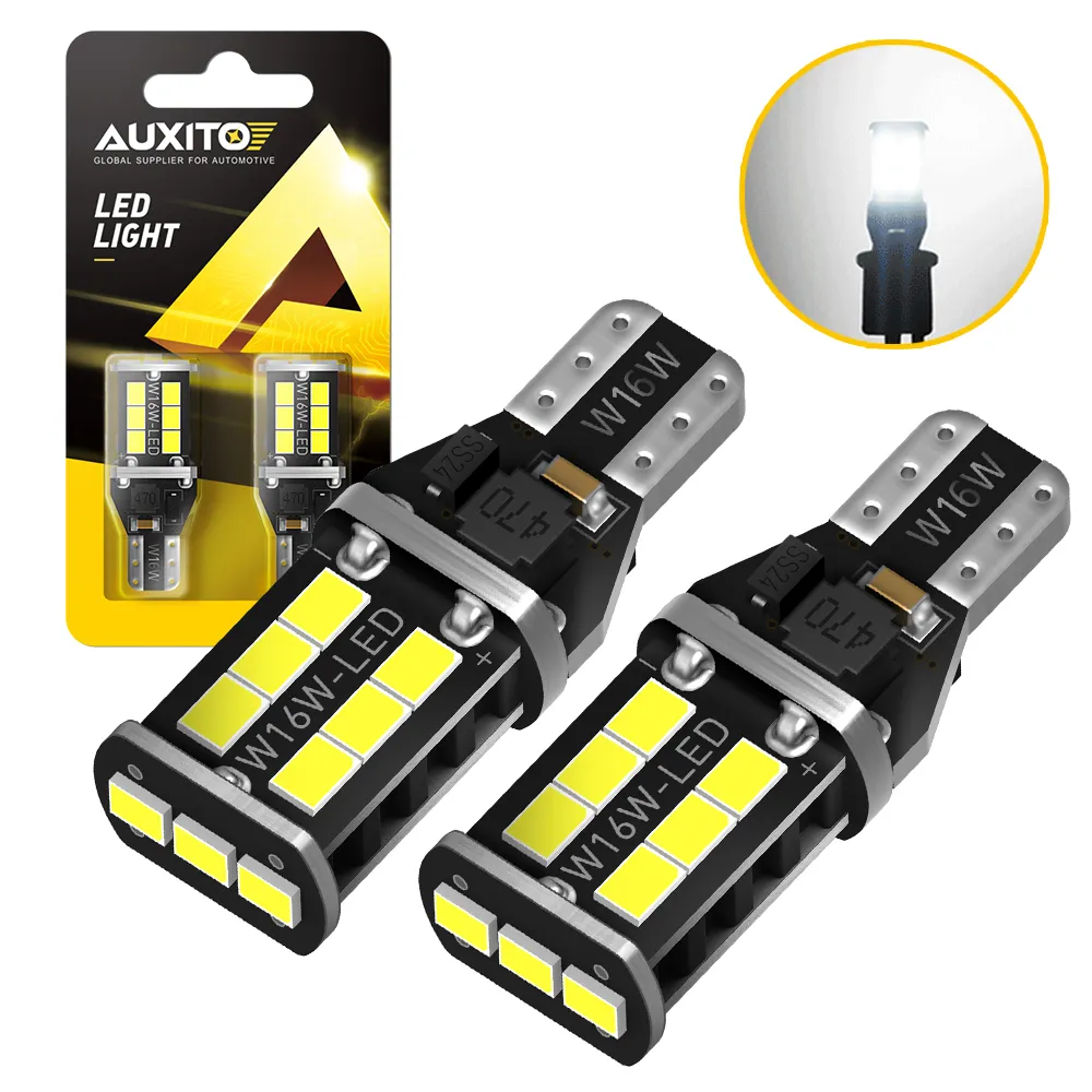 6pcs universal w16w t15 led t16 lâmpada canbus erro backup livre reverso led 921 912 lâmpadas led luzes do carro lâmpada de freio luz de parada xenônio branco