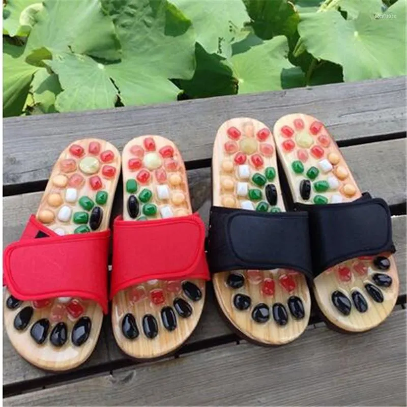 Slippers Massage Shoes Mens Slides Cobblestone Accupressure Foot Indoor Chinese Pedicure Acupoint Healthcare Flat