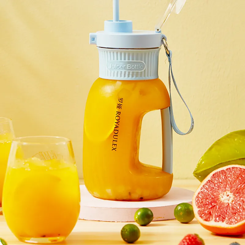 Grande capacidade 4 em um espremedor misturador moedor recarregávelmini garrafas de suco espremedores sem fio usb smoothie liquidificador portátil