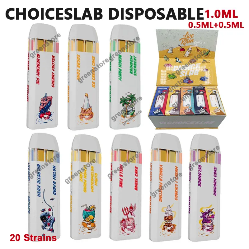 Dual Tanks Disposable Choiceslab Choices Lab Vape Device Cigarette 1.0ML Pods Two Flavors