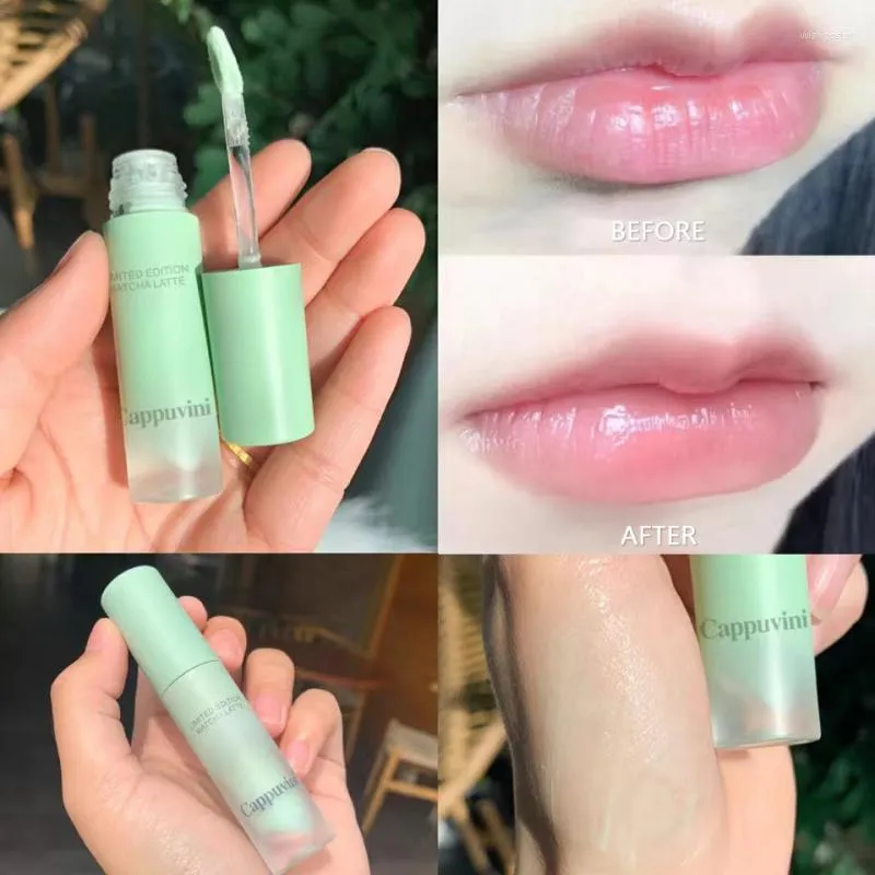 Brillo de labios Rosa Verde Leche Manteca de karité Blanco Melocotón Hidratante Lápiz labial Primer