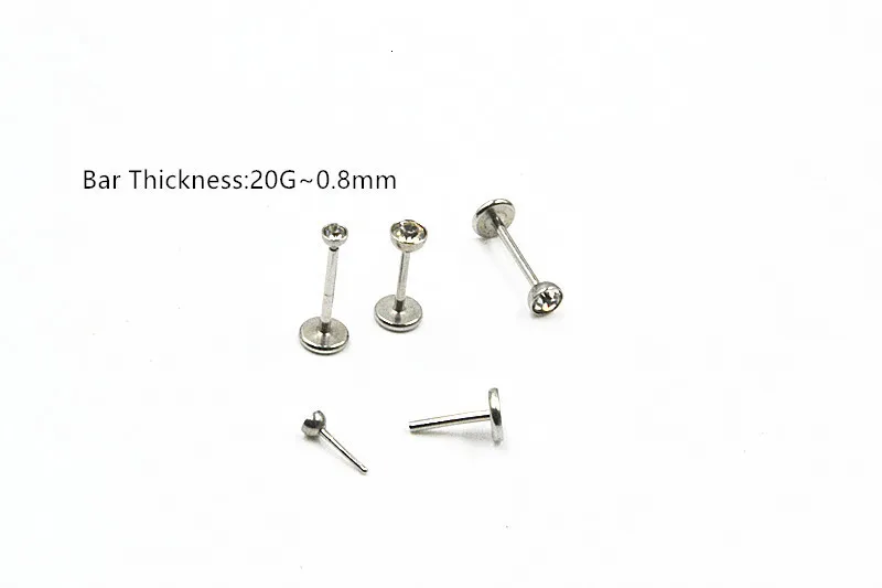 Thin labret stud online