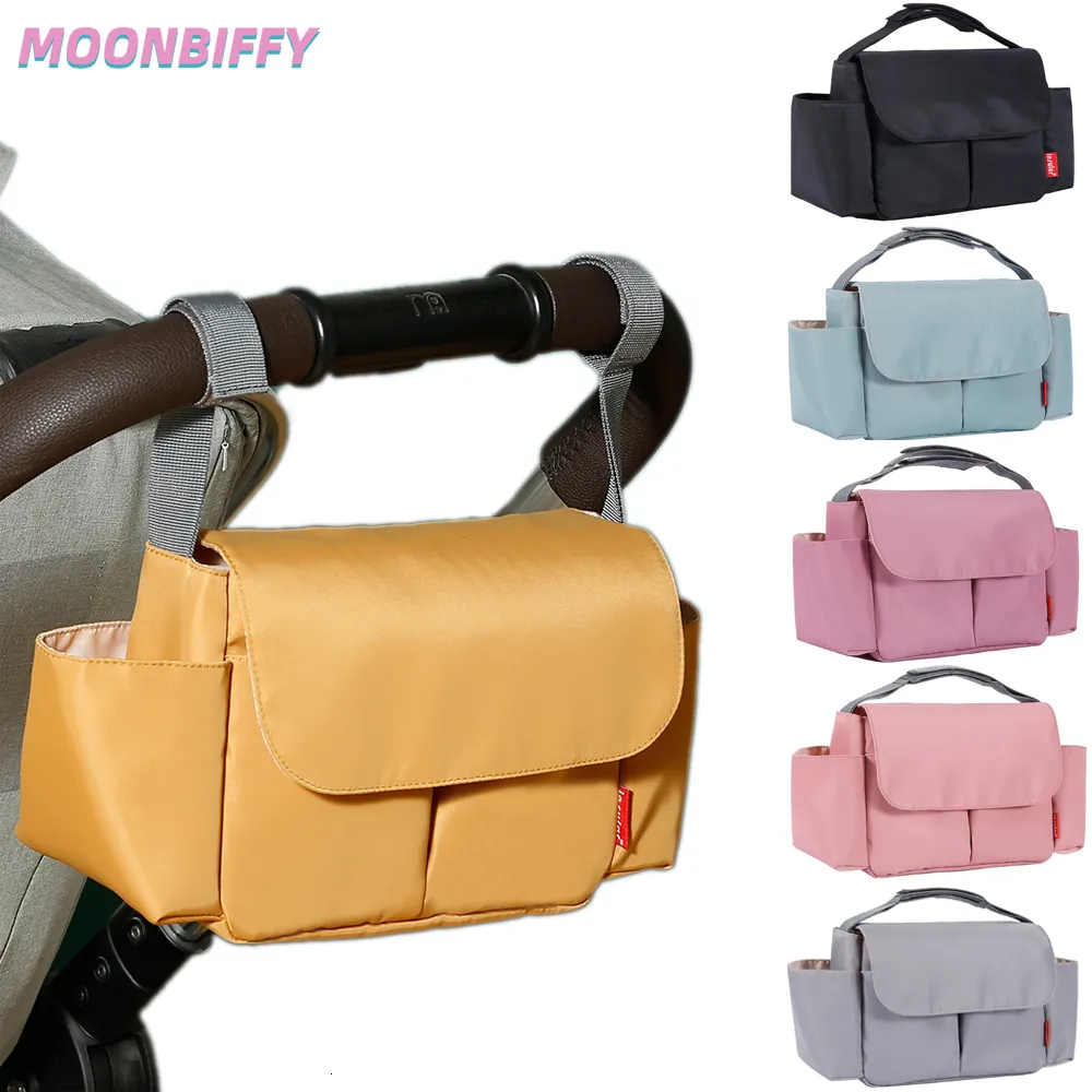 Borse per pannolini Passeggino Organizer Mommy Bag Carrozza Impermeabile Accessori di grande capacità Pannolino da viaggio per carrello 230615