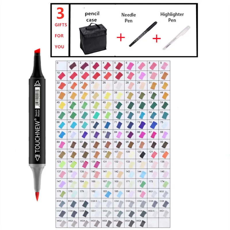 Ohuhu Marker Pen Color Markers Oily Art Marker Set Double Head Coloring  Manga Sketching Drawing Alcohol