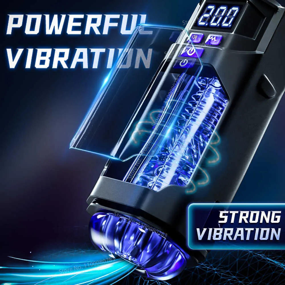 Automatic Masturbator Cup For Men With Realistic Vibration_voghion.com