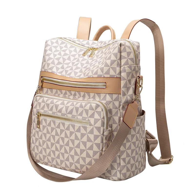 Zaino Donna 3 In 1: Borsa A Tracolla, Zaino Casual E Borsa A Mano, In Tessuto Oxford Impermeabile, Grande Capacità, Design时尚