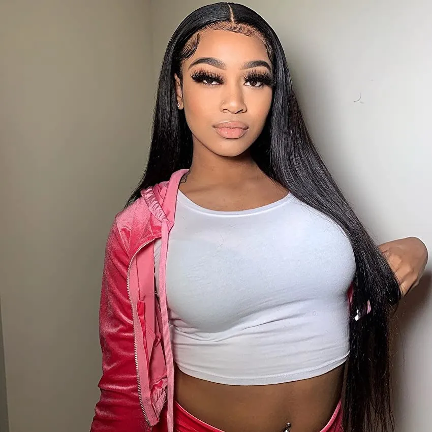 28 30 polegadas Lace Frontal Wig Straight 13x6 Lace Front Human Hair Wig 180% HD Lace Front Wig 5x5 Lace Closure Wig Pre Pluck