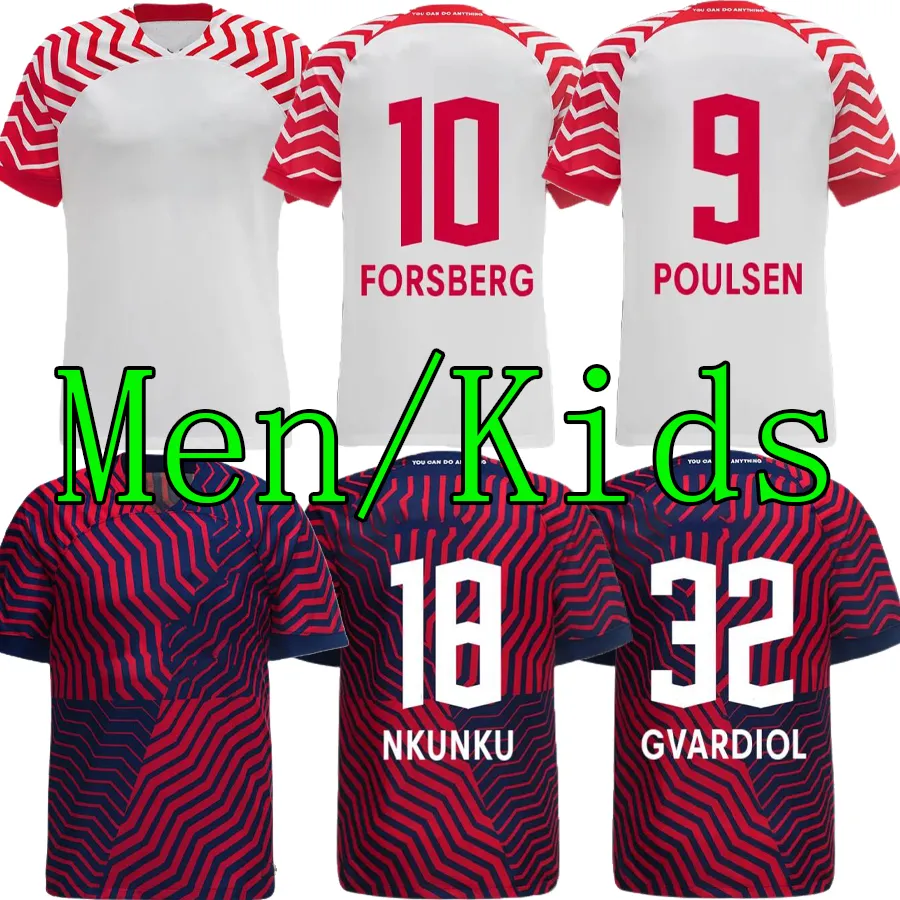 23/24 RBL soccer jerseys Leipziges On Fire Limited Edition WENNER POULSEN FORSBERG Bundesliga SABITZER camisetas de adult kids kit