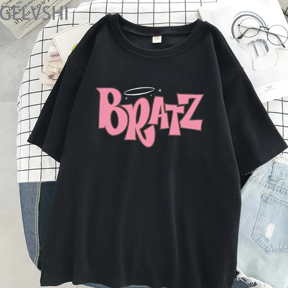 メンズTシャツBratz Tシャツ男性女性ファッションコットンTシャツKIDヒップホップ半袖レタープリントTシャツ特大のカミゼタHOMBRE GIRLS TOP 230615