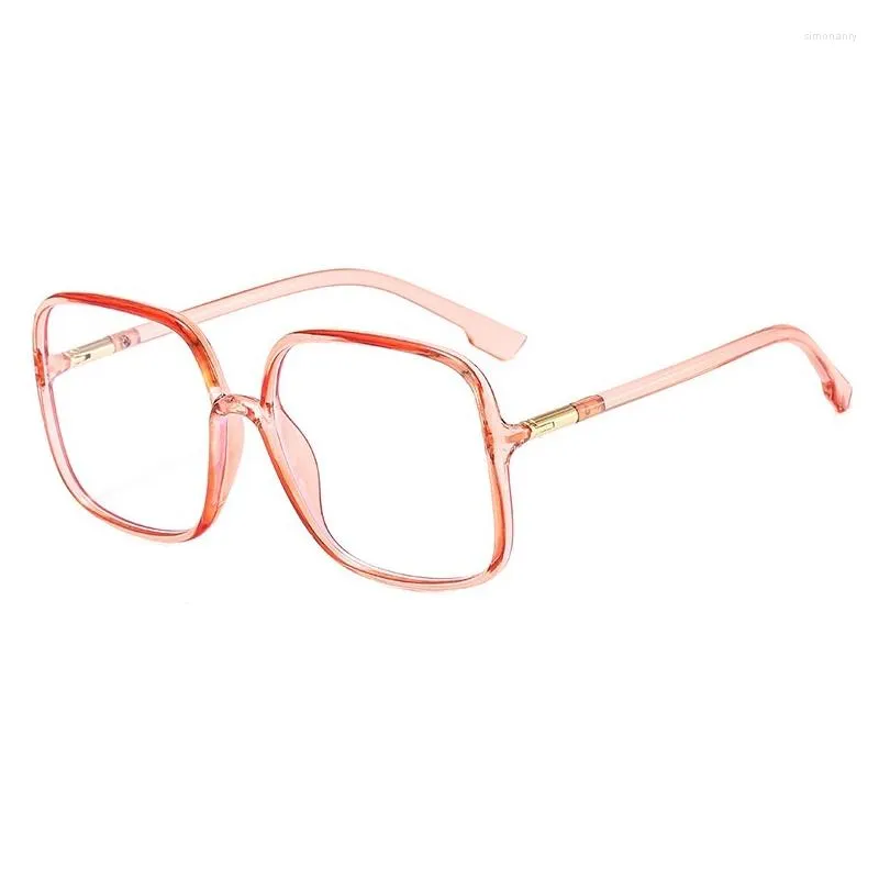 Lunettes de soleil Cadres Mode Vintage Clair Carré Lunettes Cadre Femmes Marque Designer Frais Grand Transparent Lunettes Femme Optique Lunettes