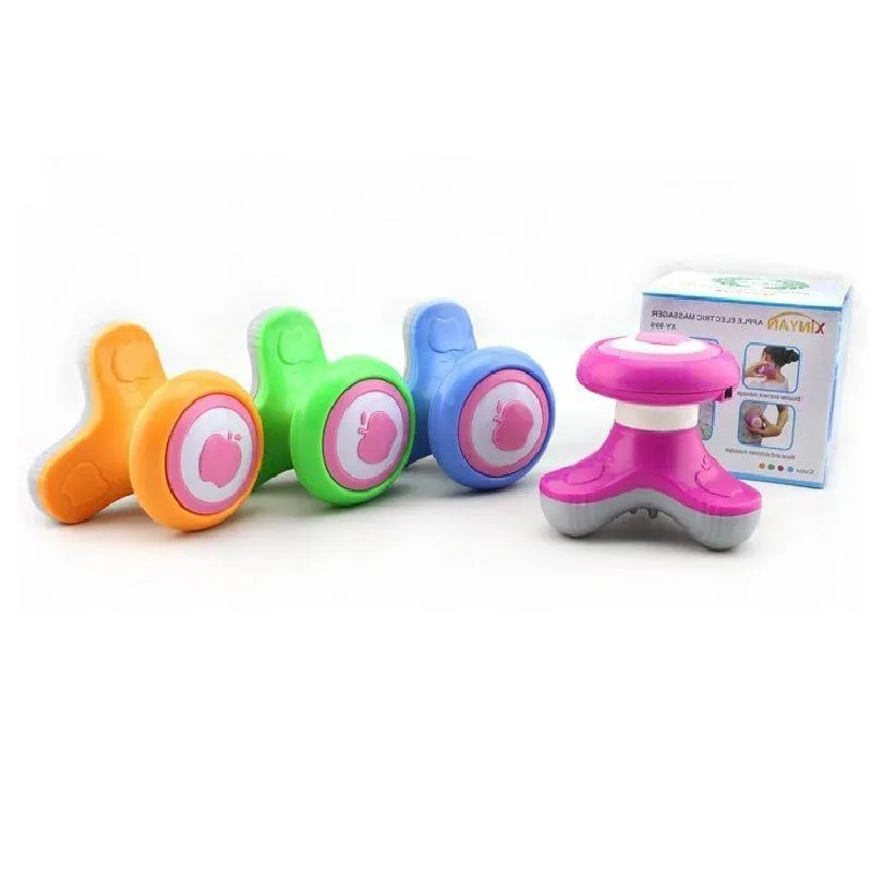 Mini Electric Massagers Handheld USB Battery Triangle Massagers Employee Gift Festlig affärsgåvor 120st Mix Colors Drmra