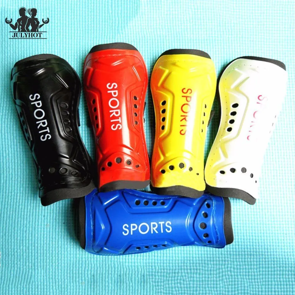 1 Pair Football Shin Pads Plastic Soccer Guards Leg Protector For Kids Adult Protective Gear Breathable Shin Guard 5 Colors
