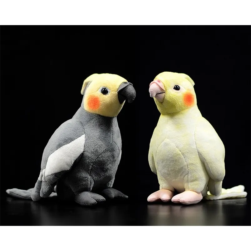 DHgate 18cm Yellow Cockatiel Plush Toy Soft Parrot Stuffed Bird Animal Toy for Kids Christmas Gifts Toys Gifts