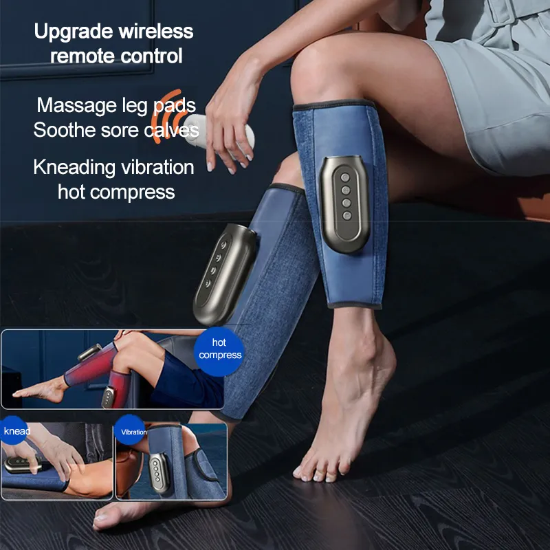 Leg Massagers Electric Leg Massager Muscle Massager Calf Creatine Relaxation Treatment Professional Air Pressure Muscle Vibration Pain Relief 230614