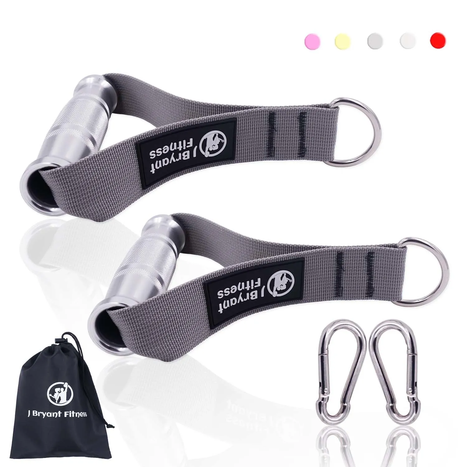 2 Maniglie Per Fasce Di Resistenza - In TPR E Nylon, Per Fitness, Yoga, Allenamento Casa O Palestra - Foto 2