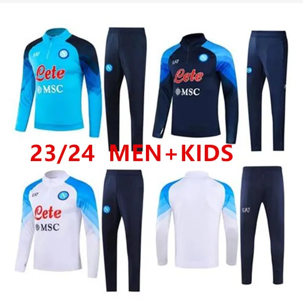 23 24 Half Zipr Napoli Soccer Jersey Tracksuit Zielinski 22/23 AE7 D10S SSC NAPLES NAPLES SLAVE LONAGE